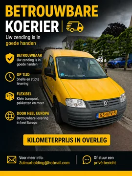 Transporteur Petit fourgon Volkswagen Caddy dans Sliedrecht Pays-Bas